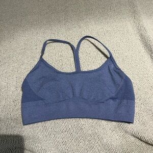 AYBL Empower Seamless Sports Bra, Blue, Small
